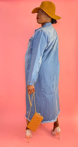 Always Denim Trench Coat (Light Wash, Medium Wash & Dark Wash Denim )
