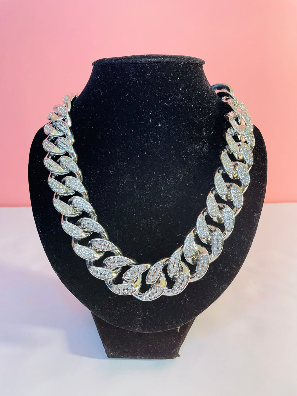 Talk Nice Crystal Pave Chunky Chain ( Gold or Rhodium)