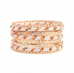 Arm Candy Stackable Bangles (Gold & Rose Gold)