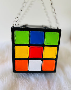 Rubik’s Cube Box Clutch