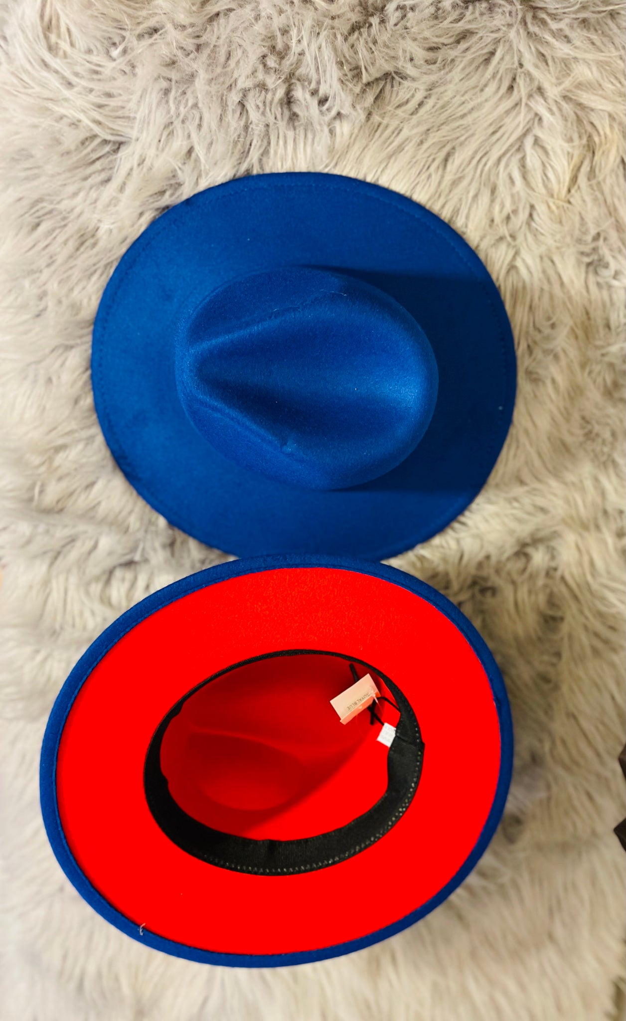 Accent Bottom Wide Brim Fedora Hats (5 Colors)