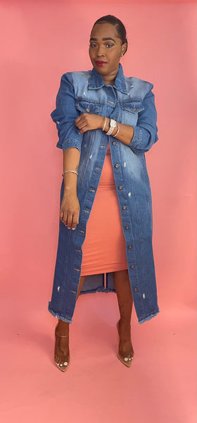Always Denim Trench Coat (Light Wash, Medium Wash & Dark Wash Denim )
