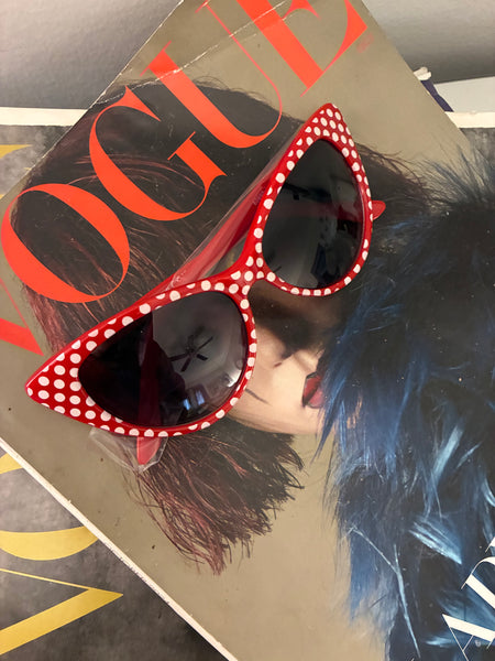Cherry Pop Polka Dot Cat-Eye Sunglasses