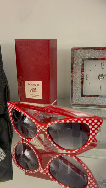 Cherry Pop Polka Dot Cat-Eye Sunglasses