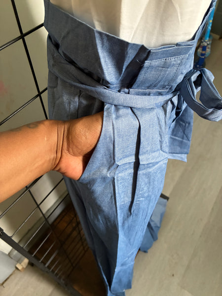 The Santorini Wide Leg Trousers Jumpsuit