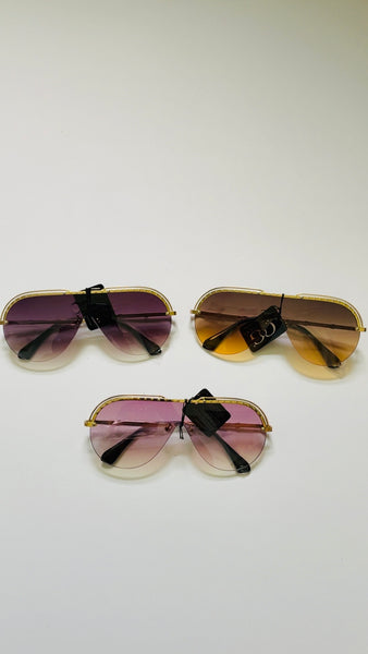 The Jetsetter Luxe Shield Sunglasses | Oversized Designer-Inspired UV400 Shades | J. Elise Boutique