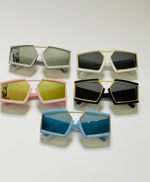 Geometric Oversized Sunglasses | Designer-Inspired UV400 Shades | J. Elise Boutique