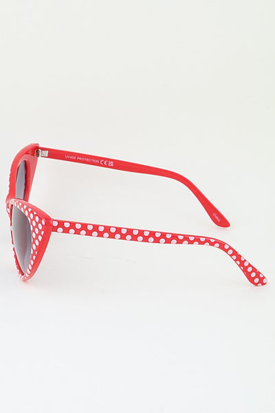 Cherry Pop Polka Dot Cat-Eye Sunglasses