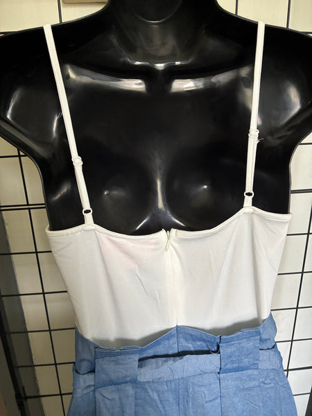 The Santorini Wide Leg Trousers Jumpsuit