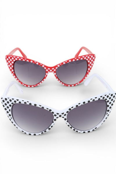 Cherry Pop Polka Dot Cat-Eye Sunglasses