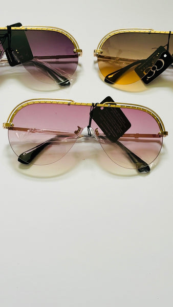 The Jetsetter Luxe Shield Sunglasses | Oversized Designer-Inspired UV400 Shades | J. Elise Boutique