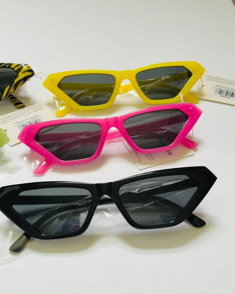 Vogue Sunnies UV 400 Protection Tinted Triangle Retro Cat Eye Sunglasses