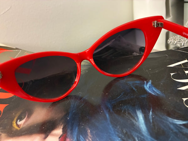Cherry Pop Polka Dot Cat-Eye Sunglasses