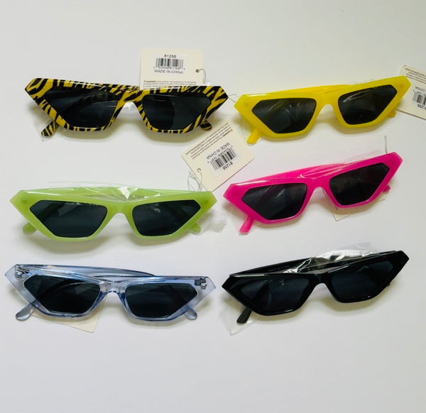 Vogue Sunnies UV 400 Protection Tinted Triangle Retro Cat Eye Sunglasses