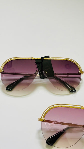 The Jetsetter Luxe Shield Sunglasses | Oversized Designer-Inspired UV400 Shades | J. Elise Boutique