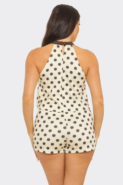 Mocha Muse Polka Dot Short Set