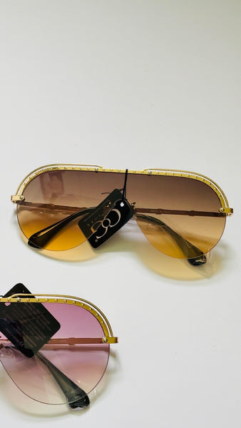 The Jetsetter Luxe Shield Sunglasses | Oversized Designer-Inspired UV400 Shades | J. Elise Boutique