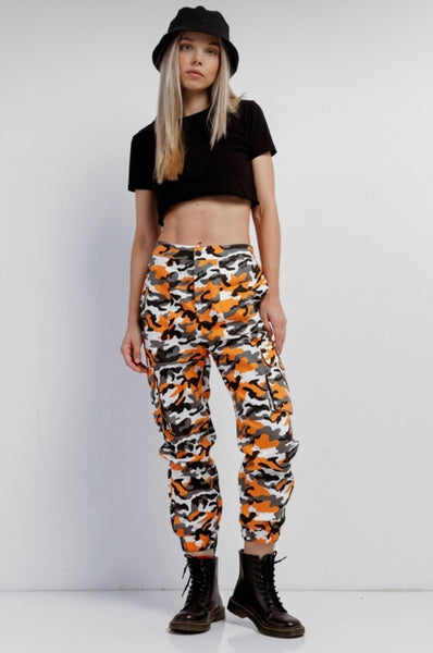 The Heat Check Orange Camo Jogger Pants