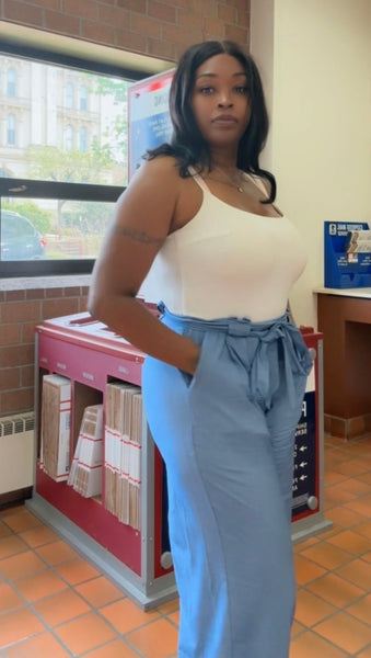 The Santorini Wide Leg Trousers Jumpsuit
