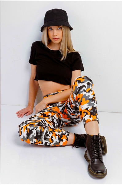 The Heat Check Orange Camo Jogger Pants