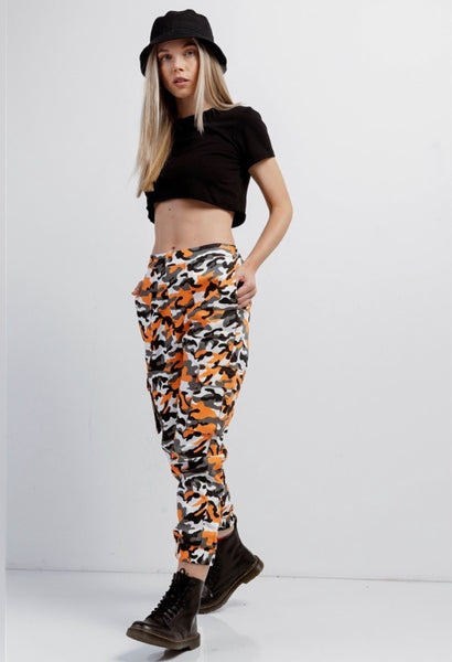 The Heat Check Orange Camo Jogger Pants