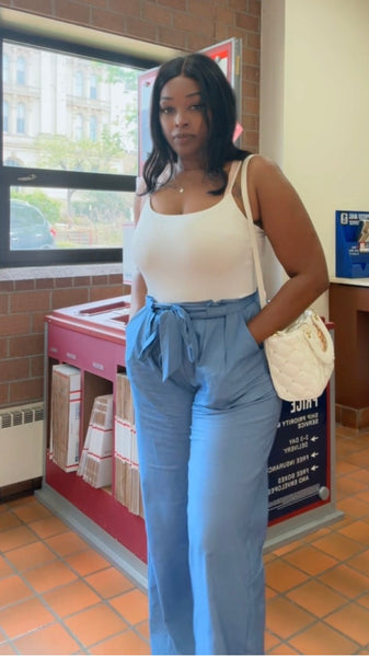The Santorini Wide Leg Trousers Jumpsuit