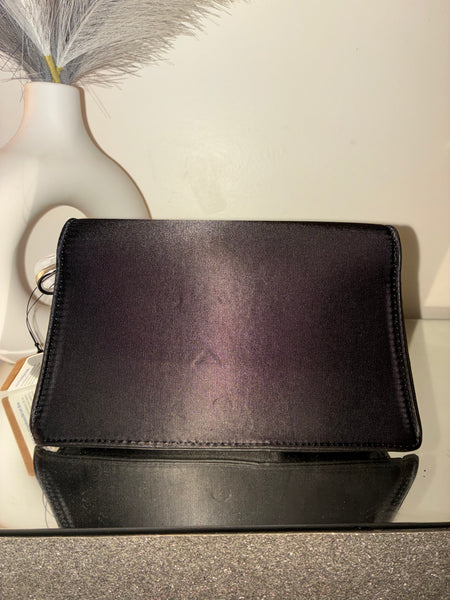 Part Of The Moment Black Rhinestone EmblemClutch Handbag