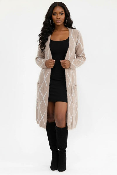 Pre-Order Signature Layering Cardigan – Taupe Ships 2/7/2026