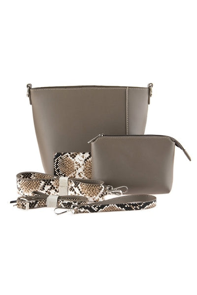 Viper Luxe Taupe Convertible Crossbody Set